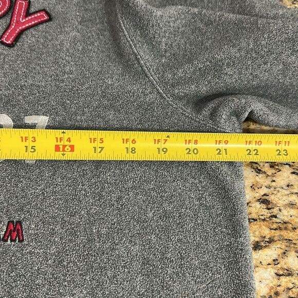 Disney Store Vintage Grumpy Dwarf Fleece Grey Sweatshirt Size S - Picture 7 of 8